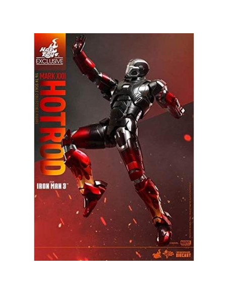 Figura Diecast Hot Toys Iron Man 3 Armadura Hot Rod 1/6 Figura Diecast Hot Toys Iron Man 3 Armadura Hot Rod 1/6