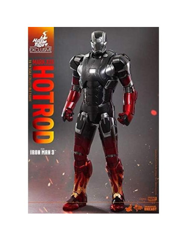 Figura Diecast Hot Toys Iron Man 3 Armadura Hot Rod 1/6
