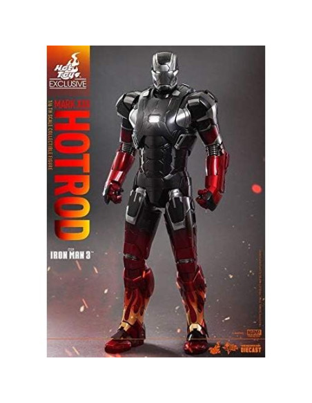 Figura Diecast Hot Toys Iron Man 3 Armadura Hot Rod 1/6 Figura Diecast Hot Toys Iron Man 3 Armadura Hot Rod 1/6