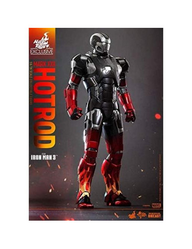 Figura Diecast Hot Toys Iron Man 3 Armadura Hot Rod 1/6
