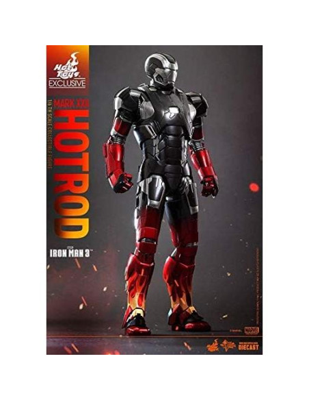 Figura Diecast Hot Toys Iron Man 3 Armadura Hot Rod 1/6 Figura Diecast Hot Toys Iron Man 3 Armadura Hot Rod 1/6