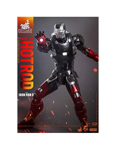 Figura Diecast Hot Toys Iron Man 3 Armadura Hot Rod 1/6