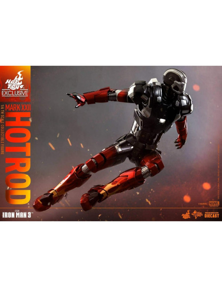 Figura Diecast Hot Toys Iron Man 3 Armadura Hot Rod 1/6 Figura Diecast Hot Toys Iron Man 3 Armadura Hot Rod 1/6