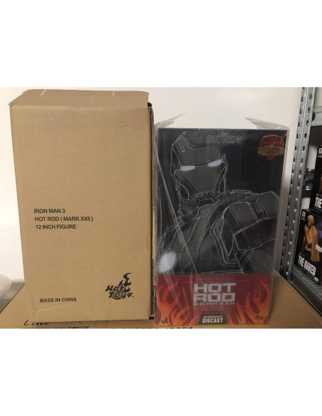 Figura Diecast Hot Toys Iron Man 3 Armadura Hot Rod 1/6 Figura Diecast Hot Toys Iron Man 3 Armadura Hot Rod 1/6