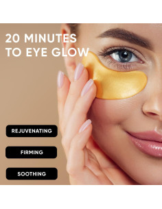 Parches para Ojos Célor Dorados (20 Pares) - Hidrogel para Ojeras 2