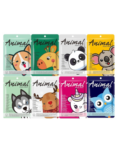 Set de 8 Mascarillas Faciales Evolvique - Hidratantes con Ácido Hialurónico