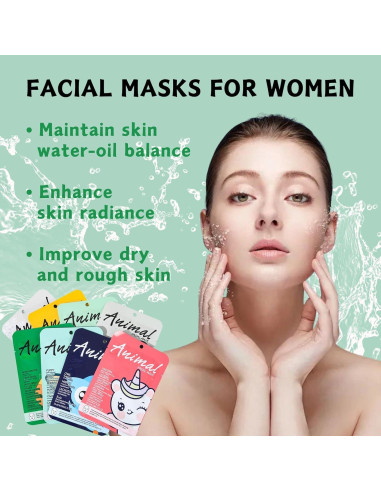 Set de 8 Mascarillas Faciales Evolvique - Hidratantes con Ácido Hialurónico