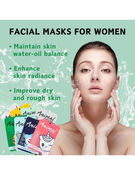 Set de 8 Mascarillas Faciales Evolvique - Hidratantes con Ácido Hialurónico