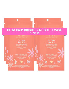 Mascarilla Facial Hoja Pacifica Glow Baby - Paquete de 6