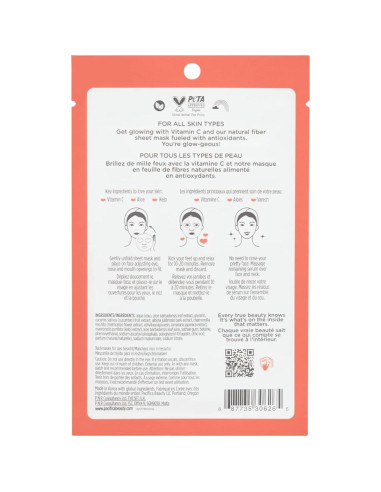 Mascarilla Facial Hoja Pacifica Glow Baby - Paquete de 6