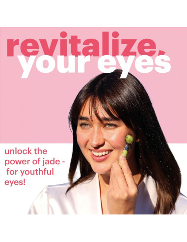 Mini Rodillo de Jade para Ojos Afterspa - Cuidado Facial Vegano