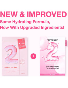 Mascarilla de Tela Numbuzin No.2 Colágeno PDRN 4 Unidades 2