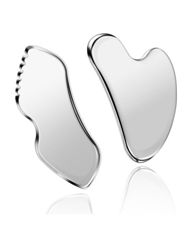 Herramienta Gua Sha de Acero Inoxidable MoHern - Masaje Facial