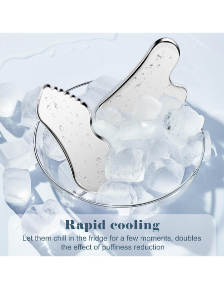 Herramienta Gua Sha de Acero Inoxidable MoHern - Masaje Facial