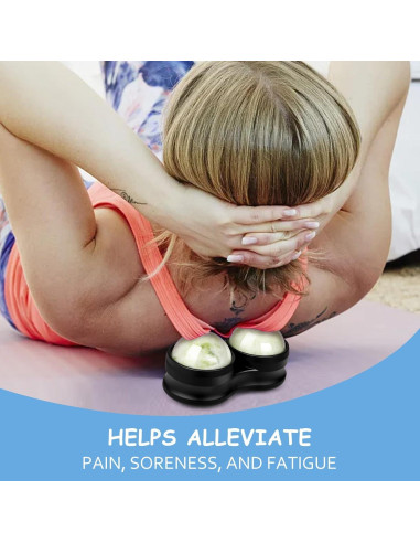 Bola de Masaje de Jade LazyGa - Doble Bola para Alivio Muscular