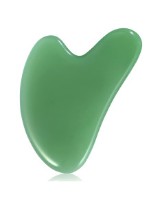 Herramienta Gua Sha de Jade Rosenice para Masaje Facial 7.8cm