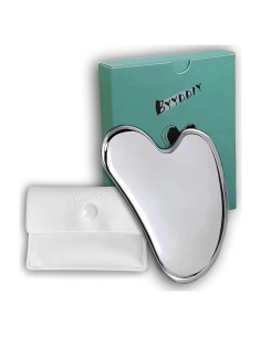 Herramienta Gua Sha de Acero Inoxidable BYYDDIY para Masaje Facial