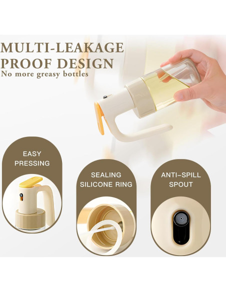 Botella de Spray de Aceite de Oliva Setron 250ml Vidrio