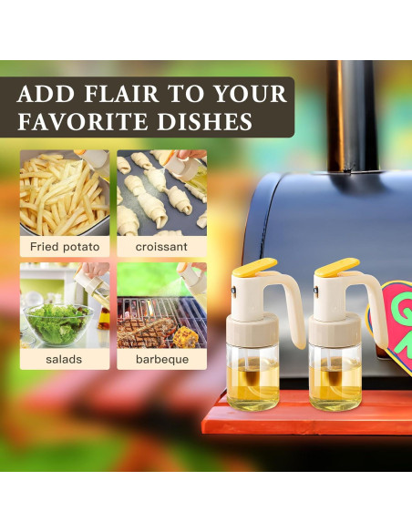 Botella de Spray de Aceite de Oliva Setron 250ml Vidrio