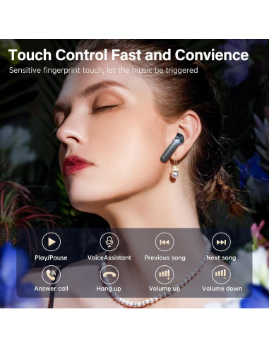 Auriculares Inalámbricos Sisism A10 Pro Bluetooth 5.3 HiFi 50H