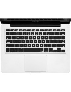 Cubierta de Teclado Kuzy Silicona Negra para MacBook Pro/Air 2