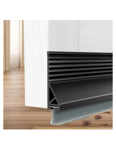 Cepillo de Barrera para Puerta Funnytek 99 cm Silicona Negro