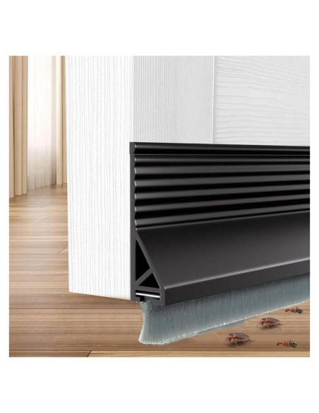 Cepillo de Barrera para Puerta Funnytek 99 cm Silicona Negro