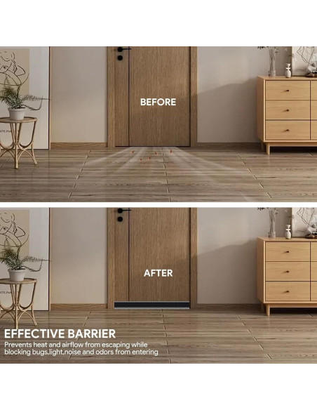 Cepillo de Barrera para Puerta Funnytek 99 cm Silicona Negro