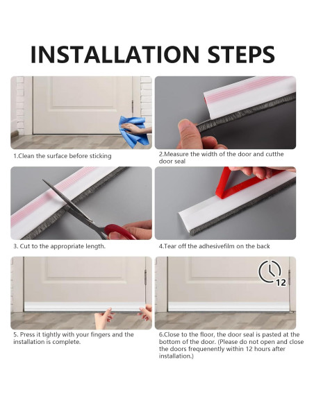 Cepillo de Barrera para Puerta Funnytek 99 cm Silicona Negro