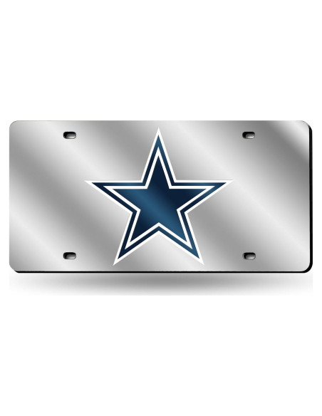 Placa de Matrícula NFL Rico Industries Cowboys 15x30 cm
