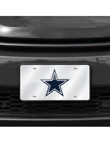 Placa de Matrícula NFL Rico Industries Cowboys 15x30 cm