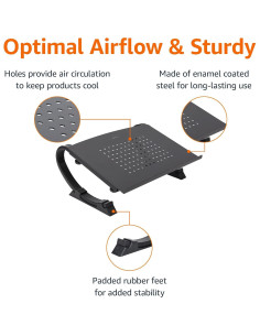 Soporte de Monitor Ajustable Amazon Basics - Negro, 10 kg 2