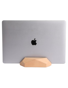 Soporte Vertical Ajustable para Laptop Nuvograin de Madera