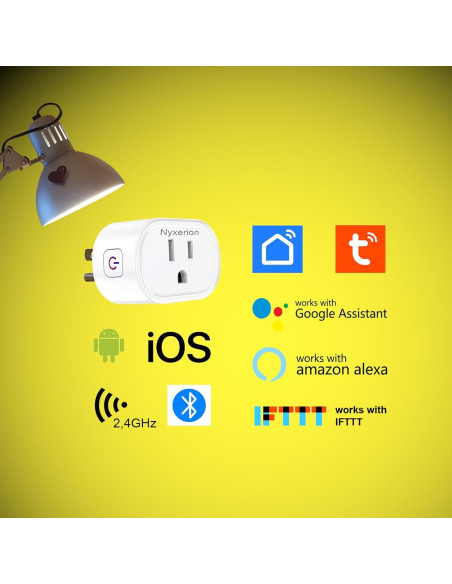 Enchufe Inteligente Nyxerion WiFi Control Remoto Alexa Google