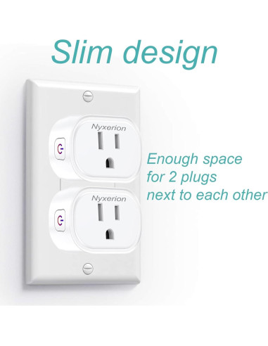 Enchufe Inteligente Nyxerion WiFi Control Remoto Alexa Google