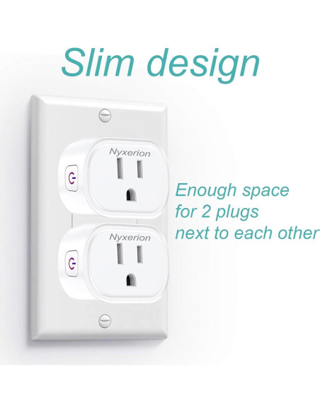 Enchufe Inteligente Nyxerion WiFi Control Remoto Alexa Google