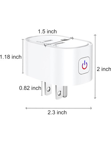 Enchufe Inteligente Nyxerion WiFi Control Remoto Alexa Google
