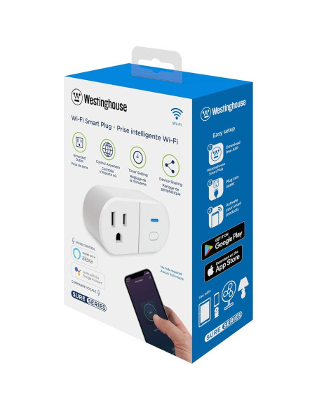 Enchufe Inteligente Wi-Fi Westinghouse 94007 Control Remoto