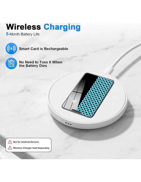 Rastreador de Cartera Bluetooth Trendia, Impermeable IP68, iOS