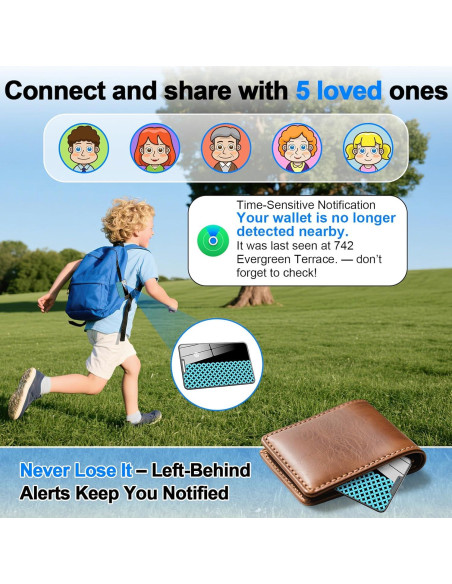 Rastreador de Cartera Bluetooth Trendia, Impermeable IP68, iOS