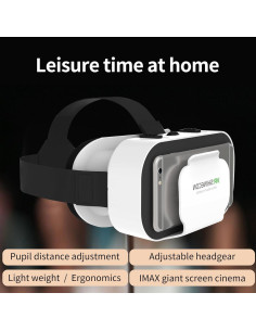 Auriculares VR 3D para celular EMCXFSHOP, compatibles 4.7-6.5" 2