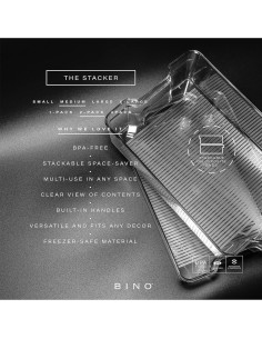 Contenedores de Almacenamiento Apilables BINO 2 Unidades 31.75cm 2