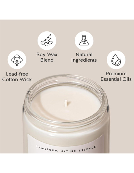 Vela Aromática de Lavanda 255g LUMELOOM para Nuevas Mamás Vela Aromática de Lavanda 255g LUMELOOM para Nuevas Mamás