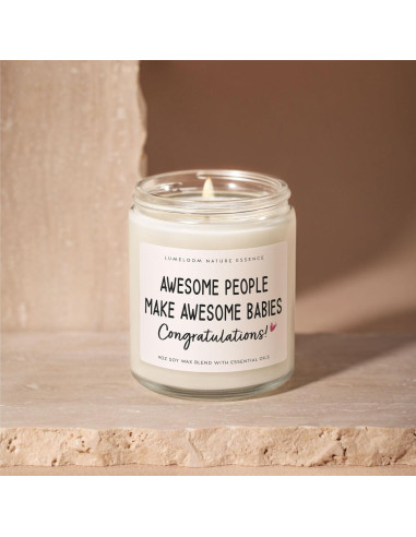 Vela Aromática de Lavanda 255g LUMELOOM para Nuevas Mamás