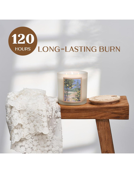 Vela Aromática Natural M&SENSE Limón Jugoso 700g 120h Vela Aromática Natural M&SENSE Limón Jugoso 700g 120h