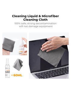 Kit de Limpieza K&F Concept para Laptop - 6 en 1 con Spray y Gel 2