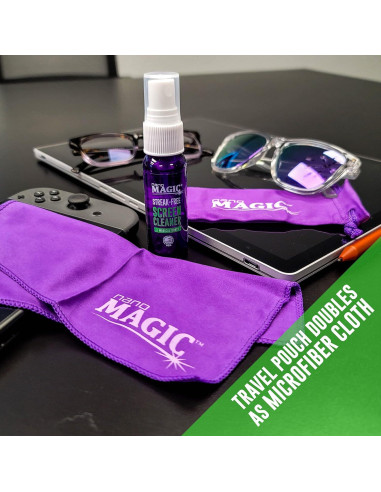 Kit de limpieza de pantallas Nano Magic - 7oz, 2 paños microfibra