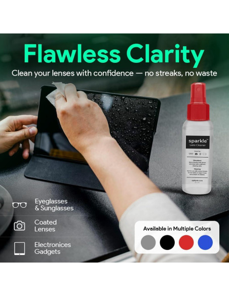 Kit de Limpieza de Gafas OPTIPAK - 2 Spray 60ml + 2 Paños