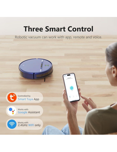 Aspiradora Robótica 2 en 1 XIEBro Life BR151, Mopa y WiFi