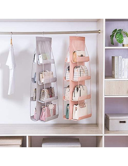 Organizador de Bolsos Colgante AARAINBOW 8 Bolsillos Gris